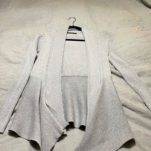 Pattyboutik ribbed cascading open cardigan